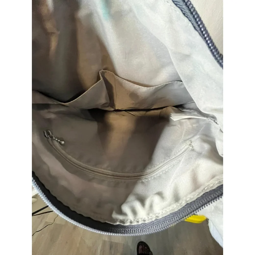 $78 Baggallini Town Bagg Gray Camo Crossbody Bag purse